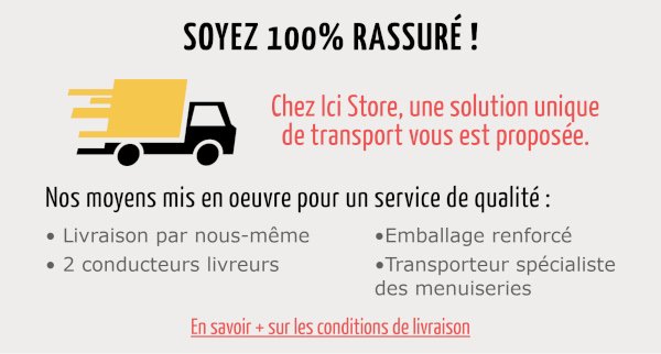 Service de livraison 100% rassurant