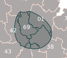 Carte de nos poseurs de Lyon et zone Rhône Alpes